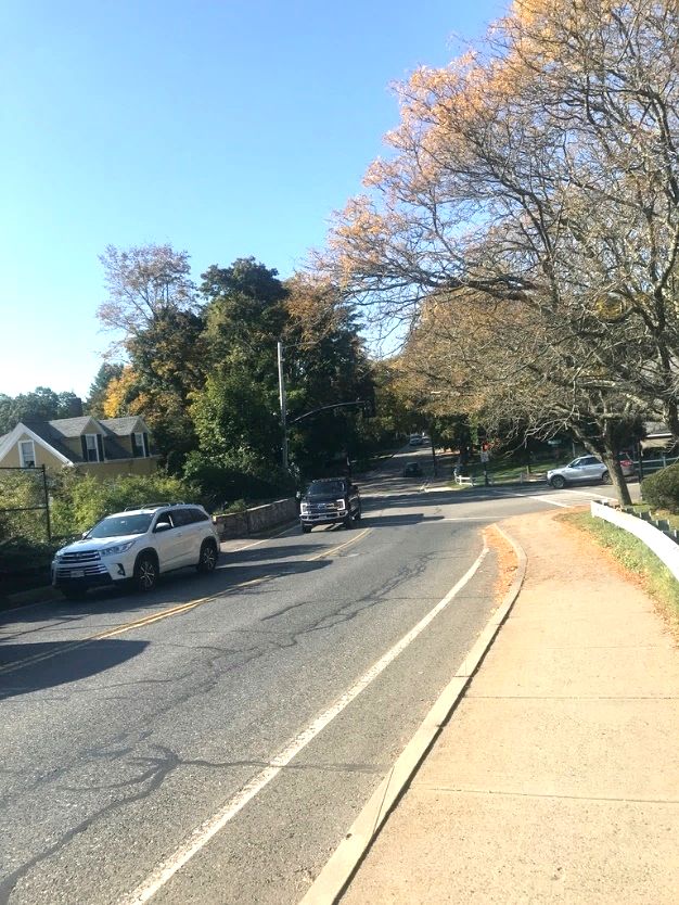 Figure 10 - Sidewalk on East Side of Weston Road Looking North to Study Intersection